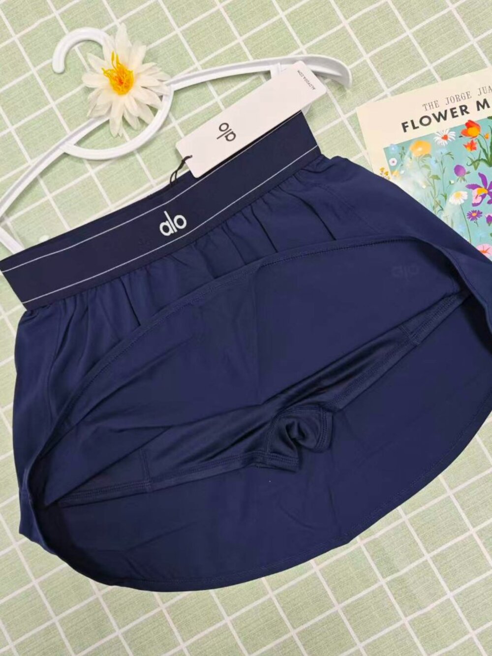 πAlo Yoga Match Point Tennis Skirt in Navy Blue ποΈββοΈ Brand New - Picture 6 of 7